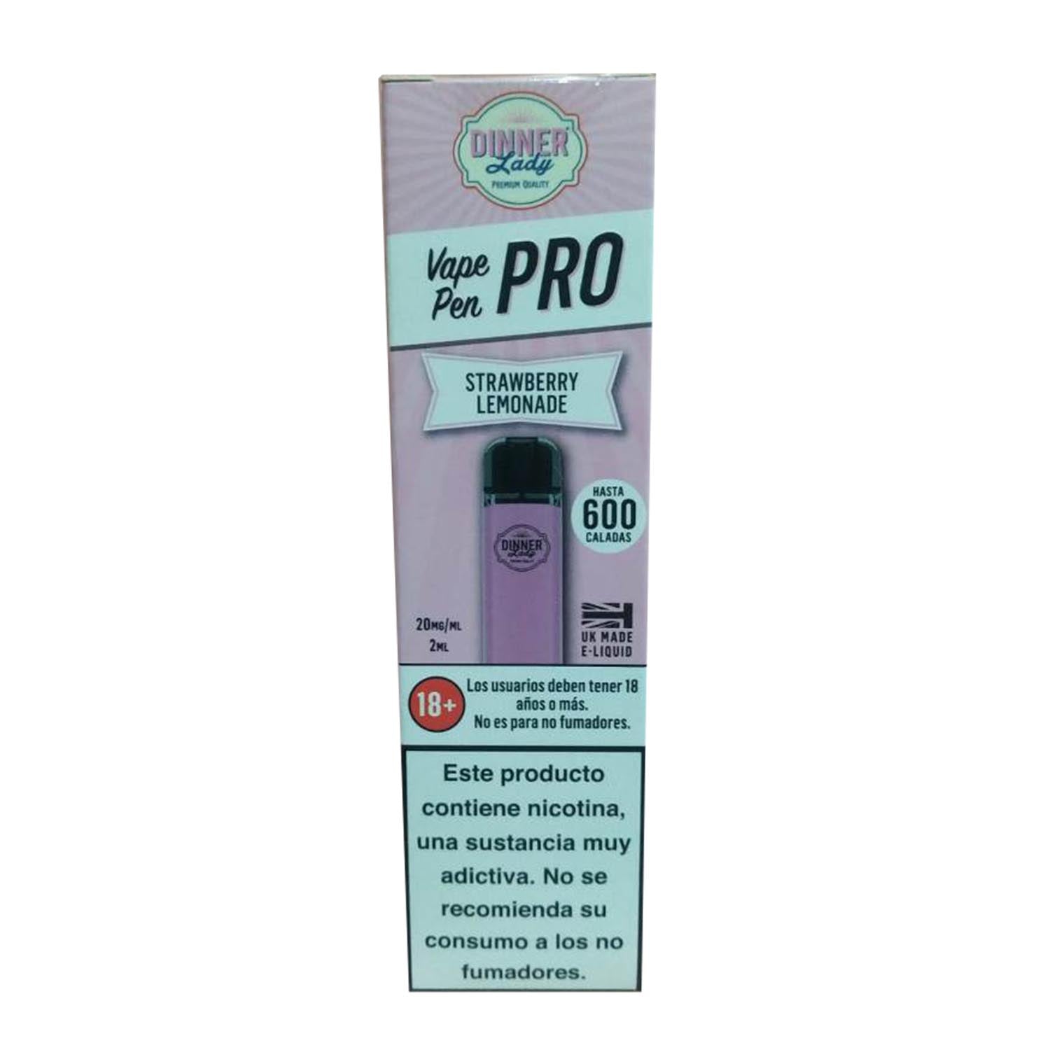 Dinner Lady Pro Vapeador Strawberry Lemonade 1Un